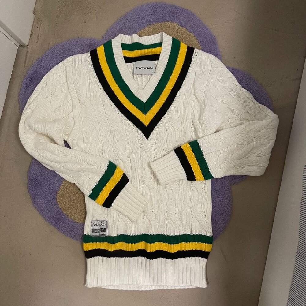 Arthur Ashe tennis sweater